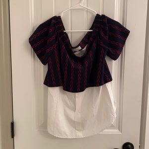 Off the shoulder shirt